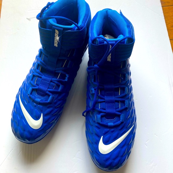 NEW Nike Force Savage Pro 2 Blue White Football Cleats (AH4000-400) - Picture 2 of 4